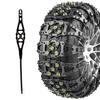 Universal Self-Tightening Snow Chains for Cars SUVs and Trucks Enhanced Traction for Ice and Snow Easy Installation
