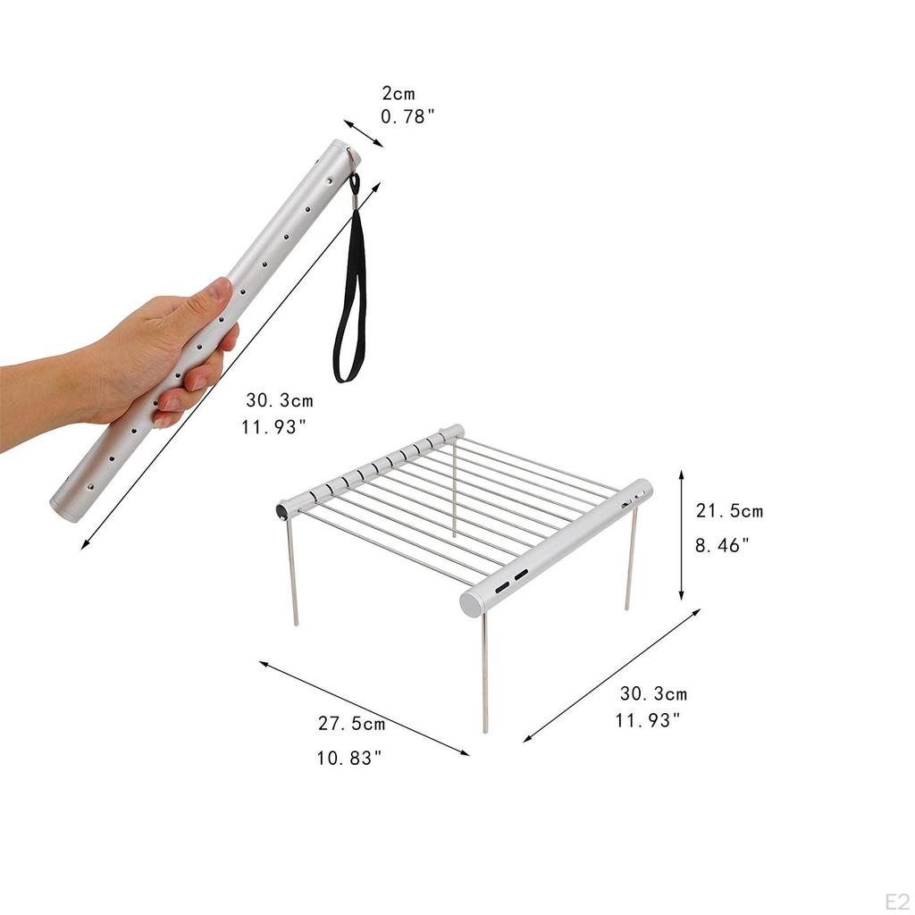 Removable Stand Barbecue Multipurpose Rustproof Stable Outside Pot Assembly Grill Rack
