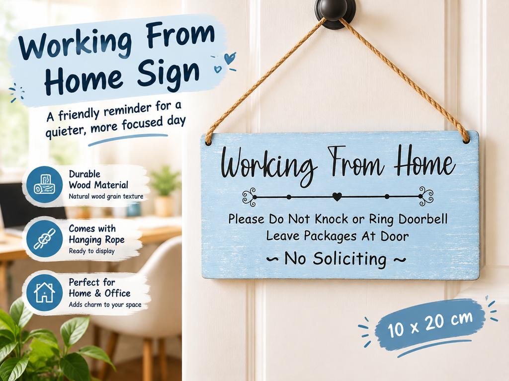 European Style Wooden Home Decor Hanging Sign