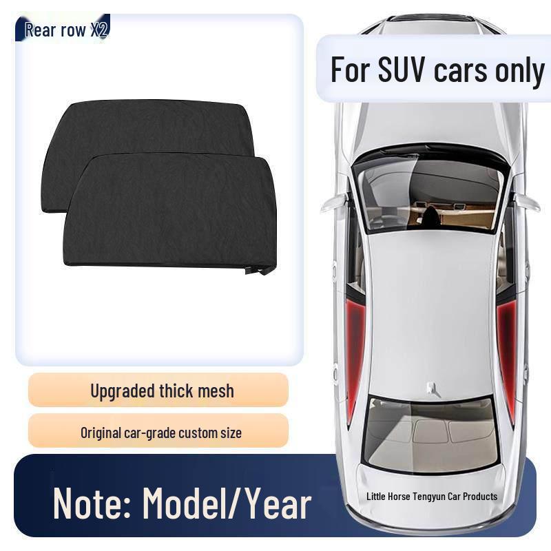 Car Sunshade & Mosquito Net - Insect-Proof Window Curtain