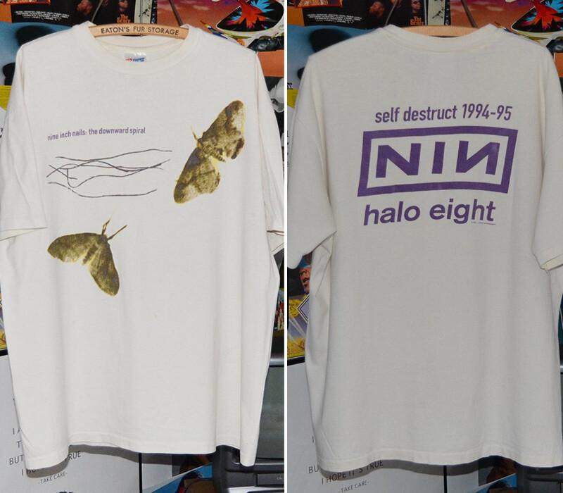 Nine Inch Nails band 1994 The Downward Spiral Reprint 2 side T-shirt NH13365 XXXXL