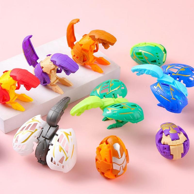 

Трансформовані іграшки-яйця динозаврів - 2 в 1 Вилуплюється та перетворюється на реалістичну фігурку динозавра, Іграшка-сюрприз для хлопчиків, Подарунок для дітей 3PCS