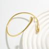 FTCY Vintage Simple Upper Arm Bracelet for Women Trendy Geometric Water Drop Shape Bangles Adjustable Women's Jewelry