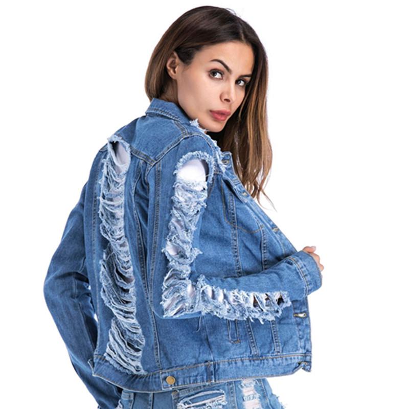 big ripped jean jacket