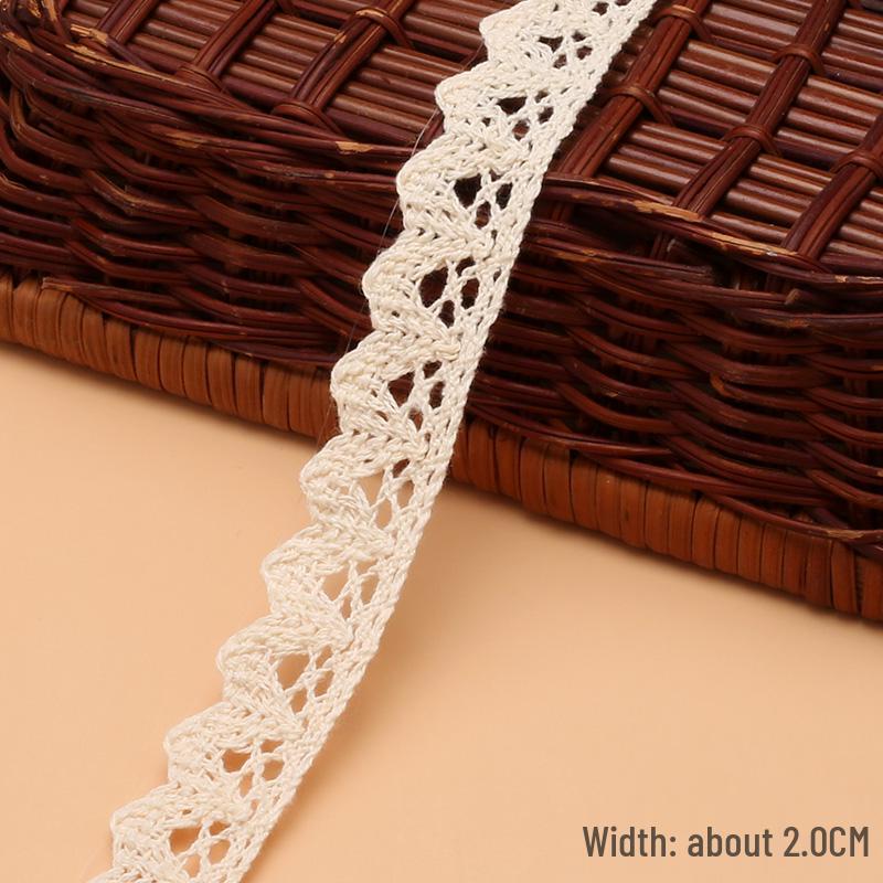 Cotton Knitted Lace Trim for DIY Crafts and Home Decor