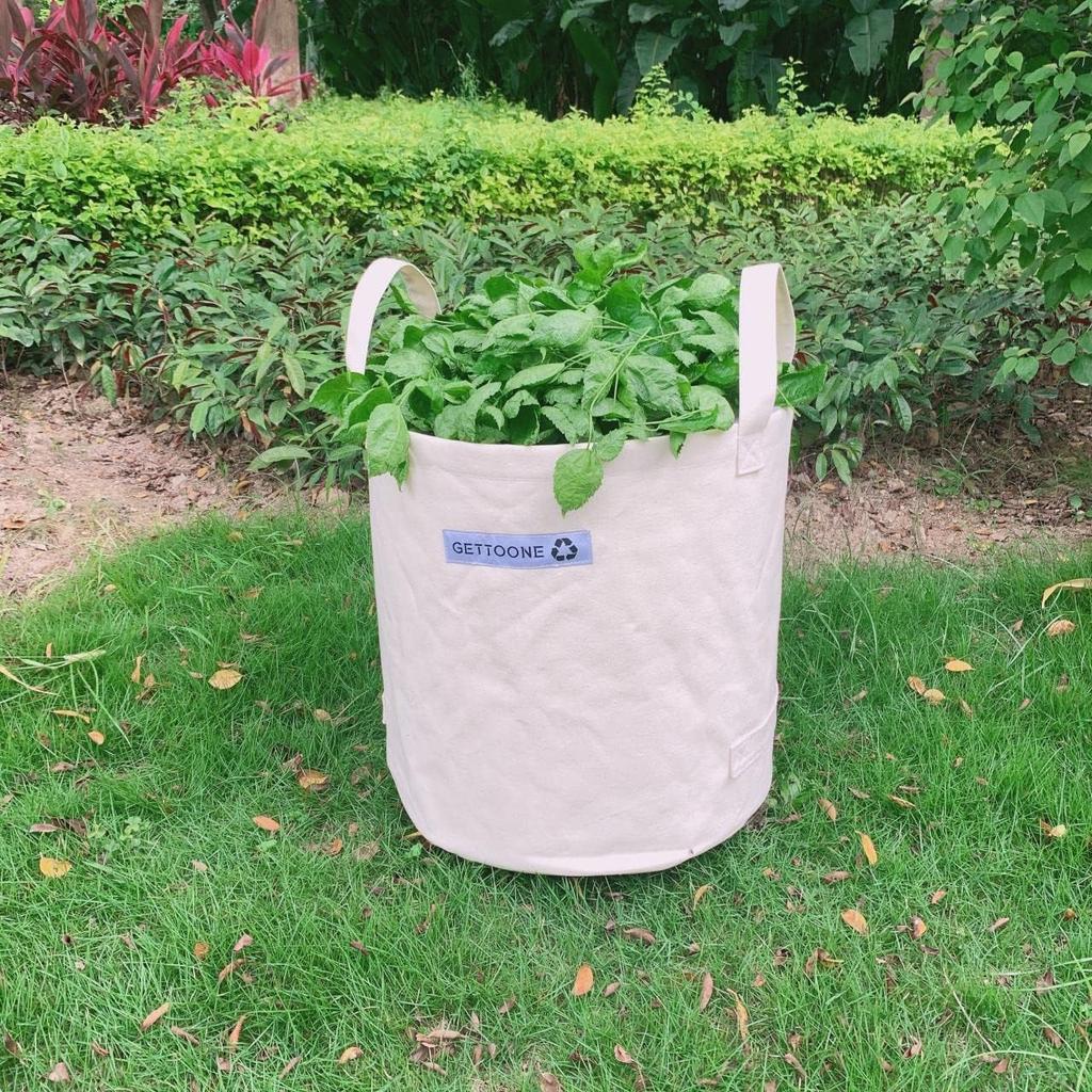 Lawn Garden Clippings Bags Yard Waste Bins Reusable Bags Leaf Container and Trash Bag With Two Carry Handles Two Size (Bigger Size)