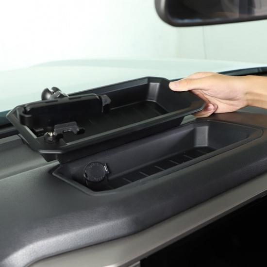 Dash Tray Mount Phone Holder with Storage Box For Toyota Tundra -24