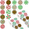 500pcs Christmas Stickers Roll- Adhesive Decorative Seals for Gift Wrapping, Greeting Cards, Party Decorations