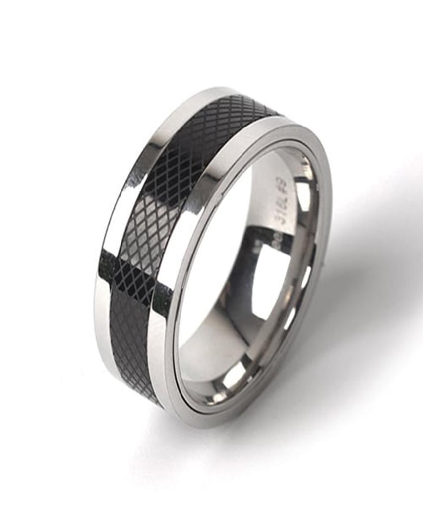 Scalettoblack Scb131 Black Check Ring