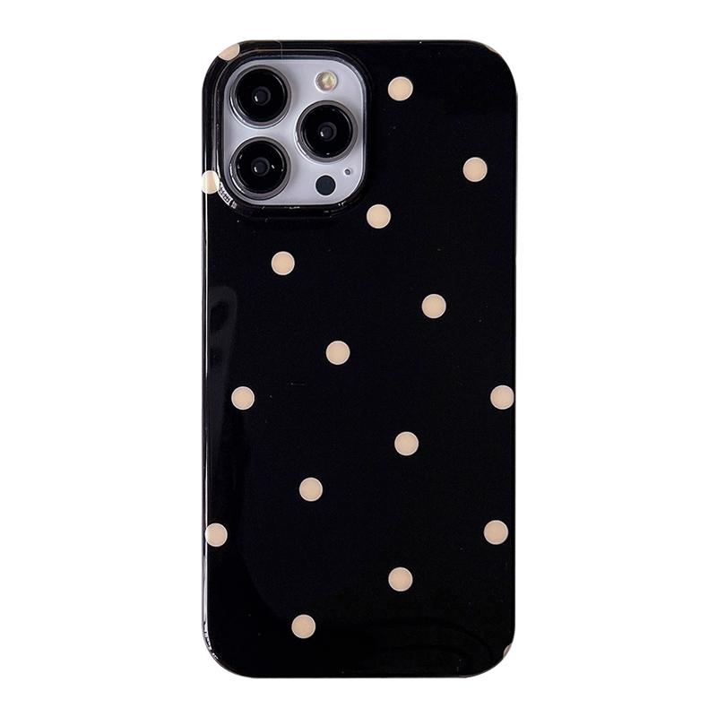 Sterne Beliebter Stil Ins Polka Dot Design Handyhülle Für iPhone 17 Pro Max 16 15 13 14 Glänzend IMD TPU Rückseite