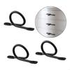 Heavy Duty Curtain Rod Brackets Curtain Rod Hook Curtain Hangers Metal Curtain Rod Holders with Screws for Home Office B03E