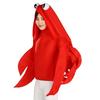 Kitamurasyokai Crab Costume, Kigurumi Costume for Adults, Halloween, Funny Cosplay, Seafood, Crustacean, Party, Event, One Size Fits All, Unisex, Red