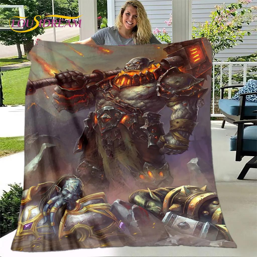 WOW, World of Warcraft Game Gamer Soft Plush Blanket,Flannel Blanket Throw Blanket for Living Room Bedroom Bed Sofa Picnic Cover