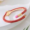 Einzigartiges Cross Emaille Armband Glitzerndes Mode Manschettenarmband Stilvolles Bleistift Armband Party