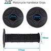 HIAORS 7/8" Motorcycle Hand Grips For CRF YZF WRF KXF KLX Pit Dirt Bike Motocross Motorcycle Offroad Dirt Bike Black