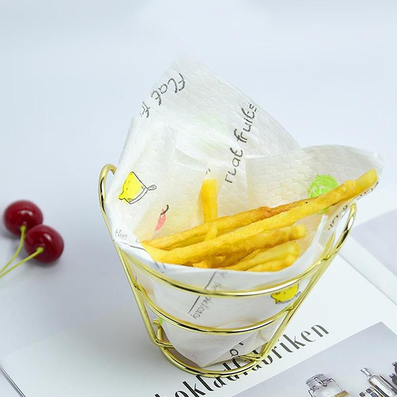 Cestino per Patatine Fritte Secchiello per Snack Cestino per Conservare Patatine Fritte Pollo Fritto Scolino per Olio Contenitore per Stoviglie Creative
