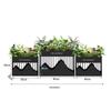 YunDuo Outdoor Wrought Iron ABA Combination 200 Flower Box