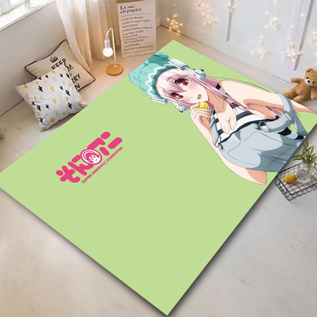 Cartoon S-Super S-Sonicos Carpet Game Non-slip Soft Entrance Floor Mat Living Room Bedroom Cute Girl Home Decor