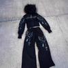 Felpa con cappuccio e zip oversize da donna con stampa 3D Stile Streetwear Vestibilità larga Manica lunga