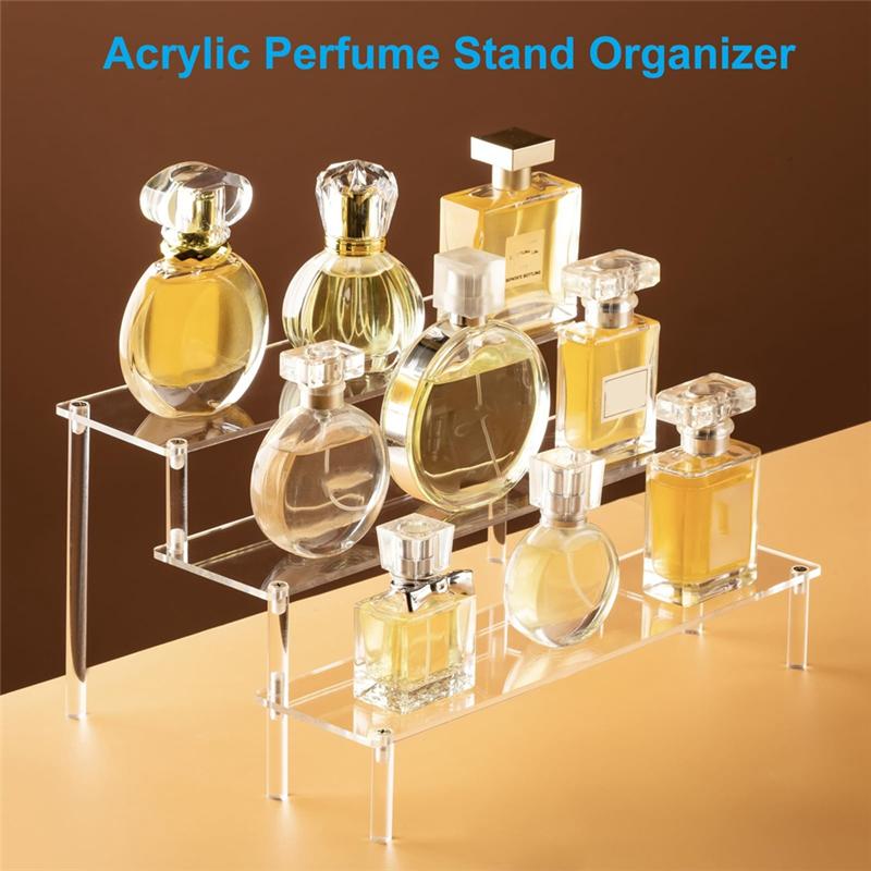 ABWR-1 PCS Acrylic Display Risers Perfume Stand Organizer Display Stand For Stands For Food, Tabletop Use