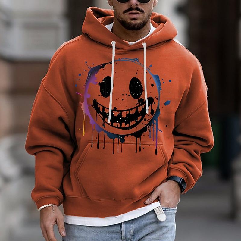 Herren Cartoon Grafikdrucke Kapuzenpullover Hoodies Sweatshirt Streetwear Designer Basic Lässig Lang