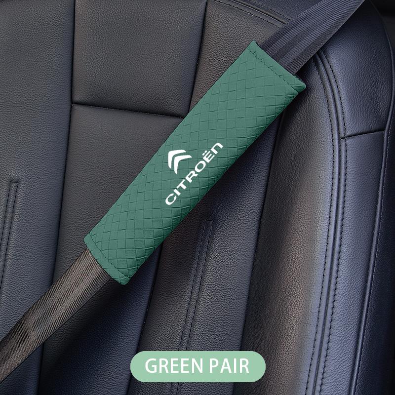 Car Badge Seat Belt Shoulder Cover Protection Seatbelt Padding For Citroen C8 DS3 C6 C3 Vts C4 Saxo C4L C5 C2 C1 Xsara C3-XR