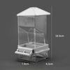 Acrylic Automatic Bird Feeder Transparent Parrot Hanging Feeder  for Small and Medium Parakeets