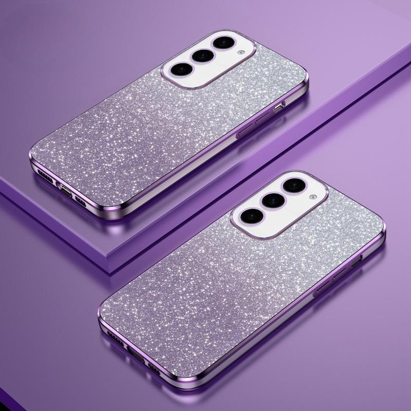 

Новая модель Подходит для Samsung S25 Ultra Гальванизированный чехол для мобильного телефона S24 Градиентный чехол с блестками A17 Противоударный A54 Защитный чехол A36 A36