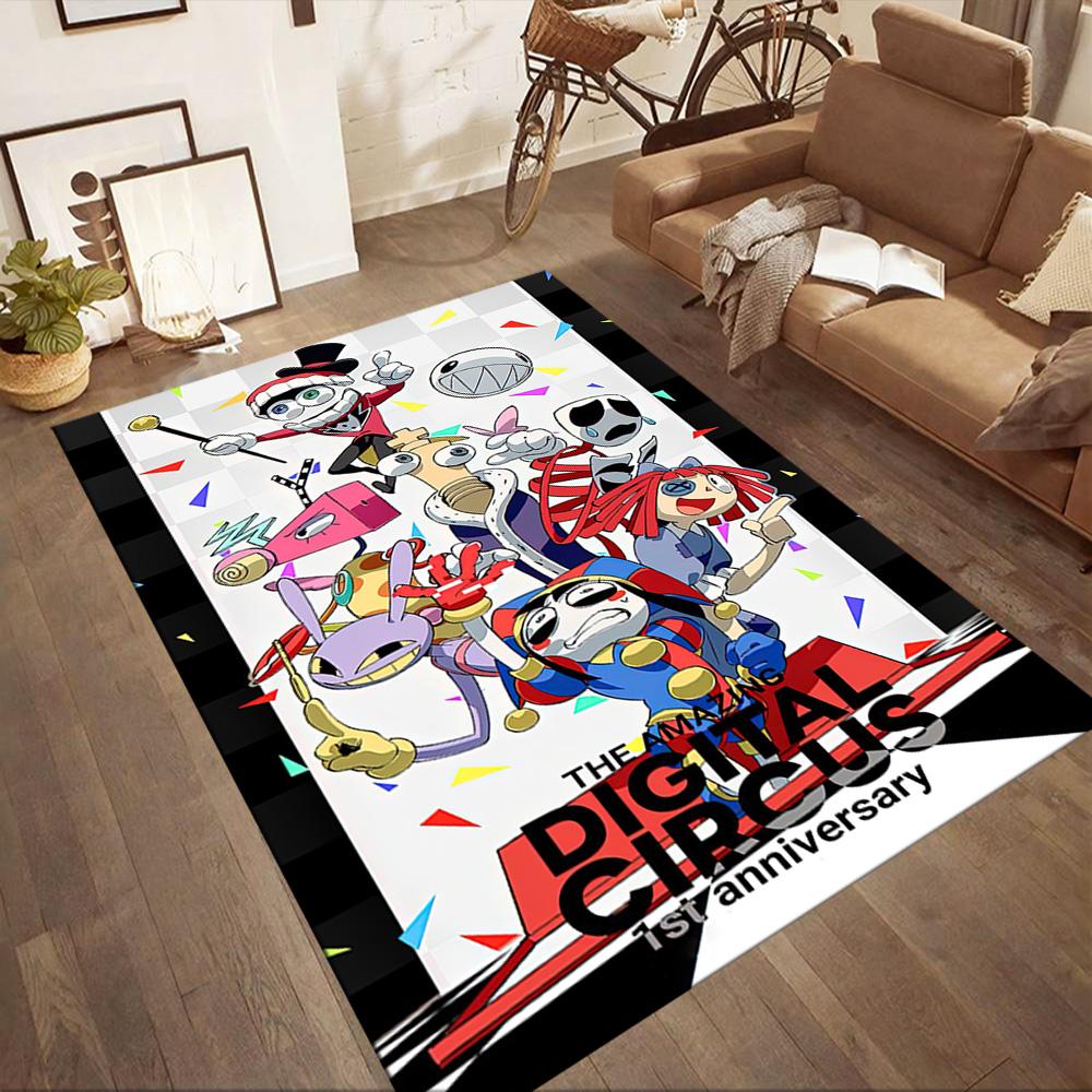 Cute The Amazing Digital Circus Square Rugs Are a Great Choice for Living Rooms, Bedrooms, Home Décor, and As Gifts.