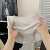 Ladies Summer Cat Footprints Print Ice Leather Quick Drying Peach Hip Non Hip Hip Mid Low Waisted Briefs