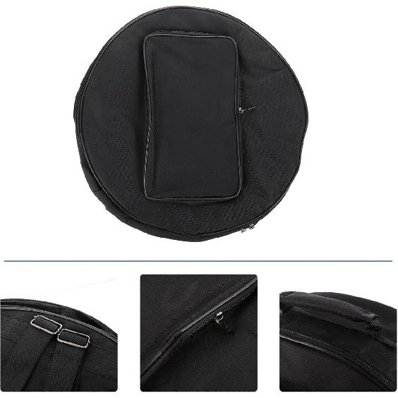 Padded Portable Snare Drum Case, 13-14 Inch Snare Drum Carrying Backpack with Shoulder Strap and Carry Handles, Drum Bag Case for, Storage And