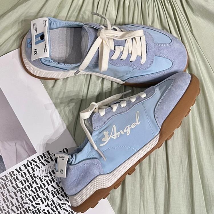 Forrest Gump Shoes Women's 2025 New Ballet Training Shoes Lace-up Retro Versatile Light Breathable Sports Little White Shoes Children