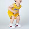 Nike Jumpsuit LeBron James Los Angeles Lakers Amarillo Yellow Infant And Toddler HM3855-728