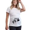 Baby Loading 2026 Print Maternity Shirts Women Pregnancy Announcement T-Shirt Female Pregnancy Clothes Newest Mom Summer Tops Tee
