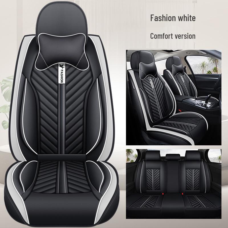 Universal Four-Season Sporty Microfiber Leather Car Seat Cover