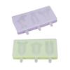 Cakesicles Molds Set of 2 Silicone Cake Stick Molds 3 Cavities Ice Cream Cake Stick Molds with 6Sticks for DIY Ice Lolly