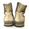 H by Hudson Nubuck Leather Side Zip Boots 25.5 Beige(USED)