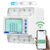 Tuya WiFi 3P4W Photovoltaik-Zähler Dreiphasen-Wiederanschlussschalter Intelligenter Wiederanschlussschutz LCD-Anzeige Überlast