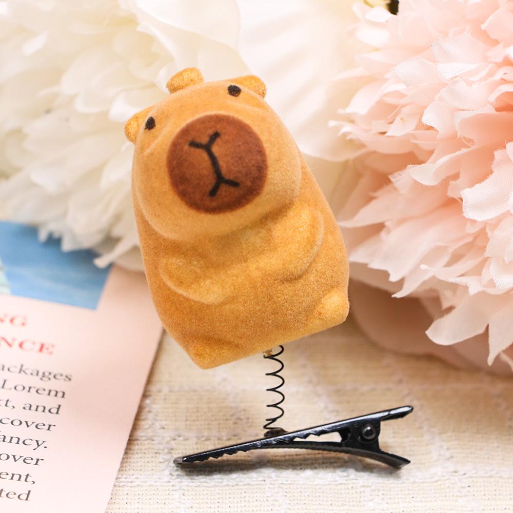 6pcs Cute Cartoon Capybara Hair Accessories Kawaii Children Headwear New Duckbill Clip  Party Gift
