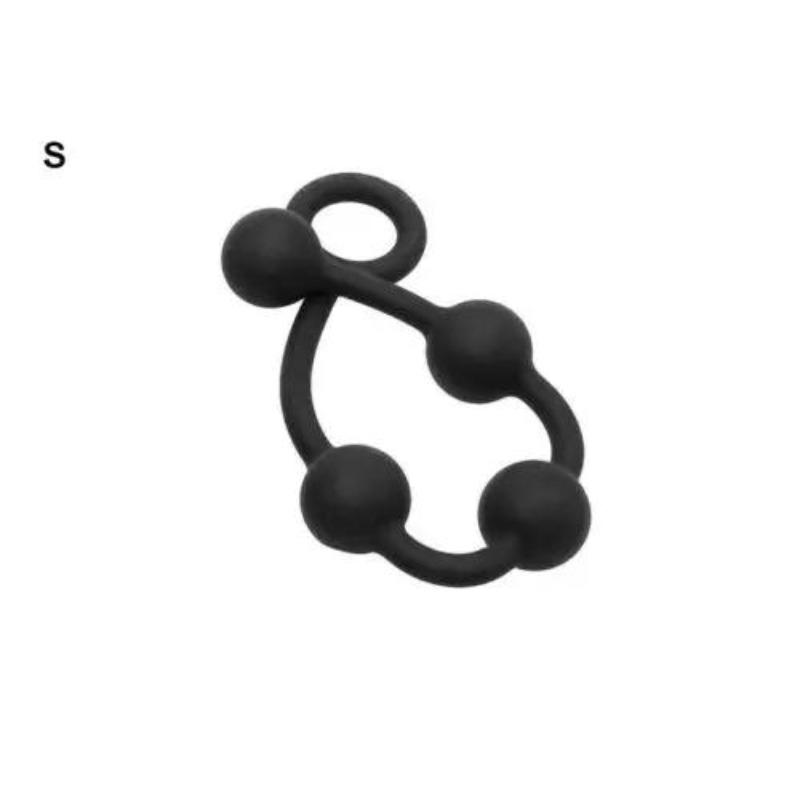 S/M/L Anal Beads Silicone Huge Ball Butt Plug Expander Sex Toys Bondage Dilator Expander G-Spot Stimulate Pull Ring  Toys
