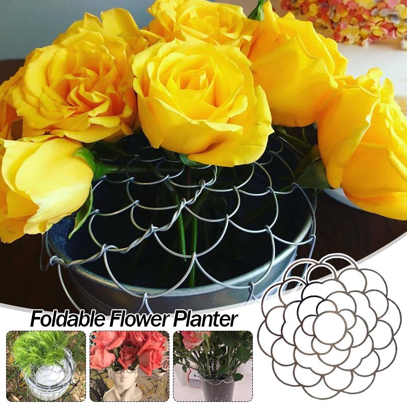 10-20cm Spiral Ikebana Stem Holder Vase Flower Arrangement Tools Accessory Spiral Stem Holder Grid Can DIY Bending Floral Frog