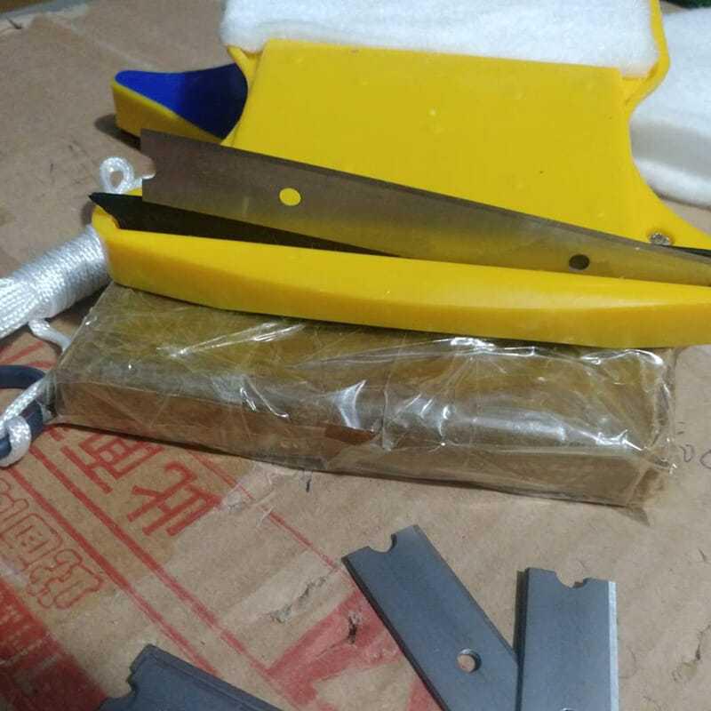 Double-Sided Glass Scraper Blades - 100-Pack Utility Knife Blades for Wiper Cleaners