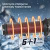 Motorcycle Heated Grips Cover 12V, Universally Handlebar,Temperature Adjustable 6 Gear,Waterproof Hand Heater Warmer