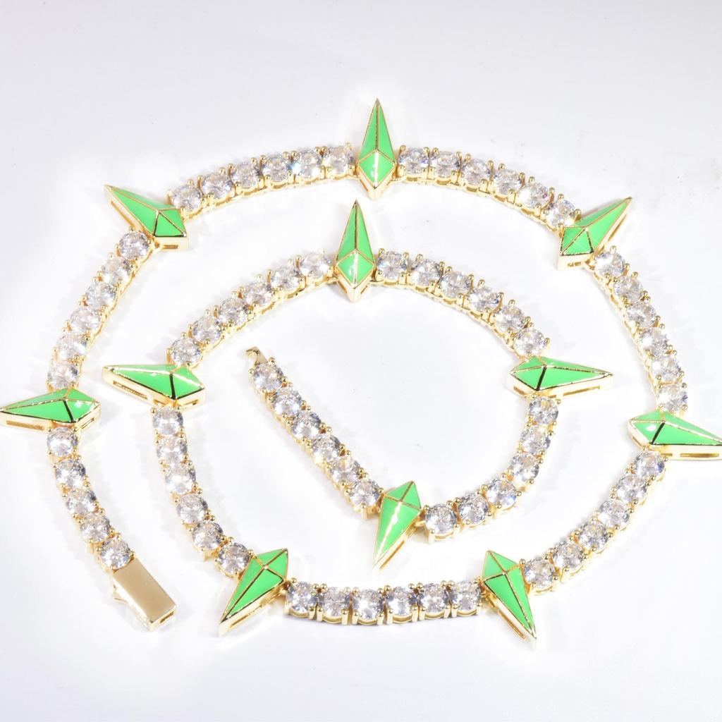 Black Panther Style 5mm Zircon Necklace - Trendy Men's Hip-Hop Design