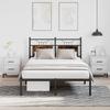VidaXL Bed Frames Without Mattress Smoked Oak 120x200 Cm Engineered Wood 4106741