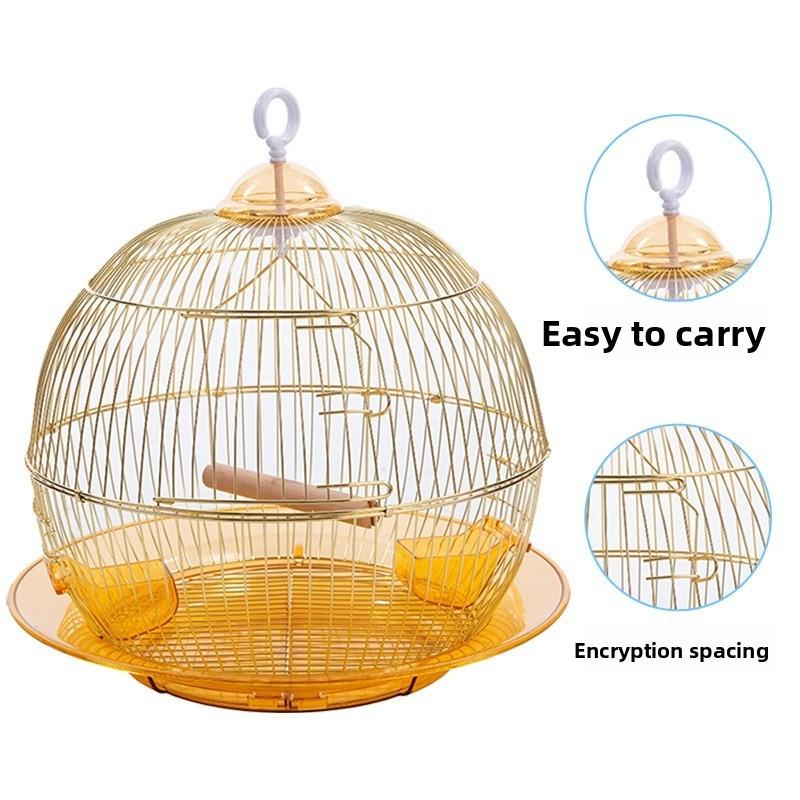 High-end Birdcage, Parrot Birdcage, Household and Villa Model, Convenient To Carry, Made of Metal Wire with an Attached Birdcage