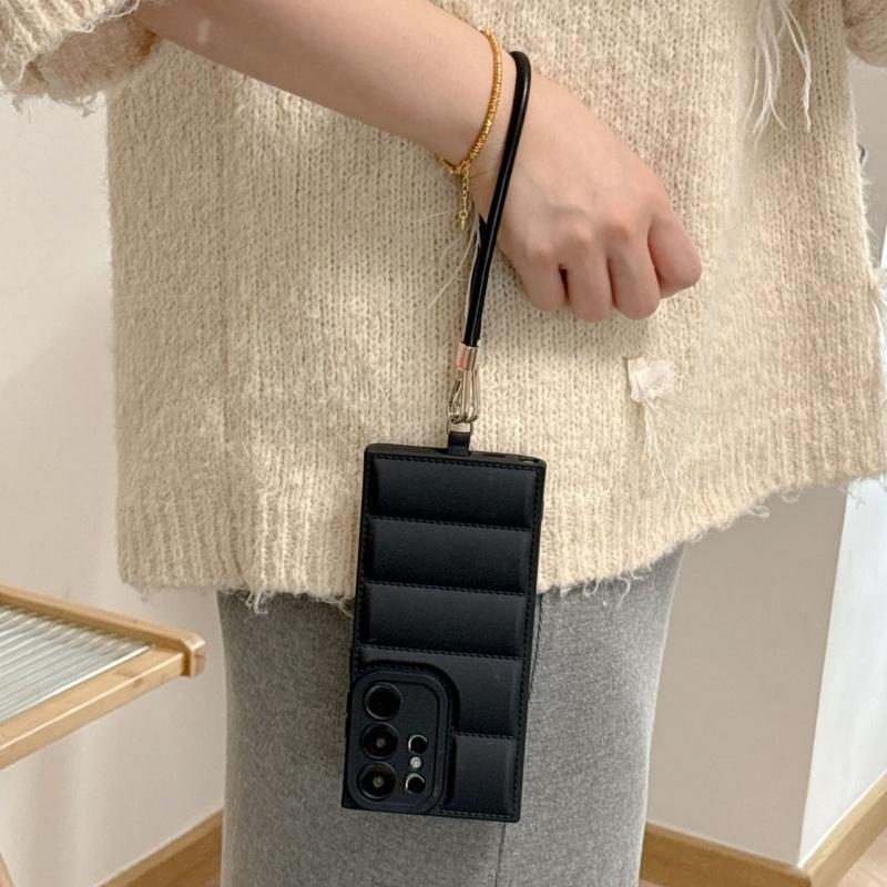 Candy Color Soft Silicone Phone Case For Samsung S25 Ultra S24 FE S23 Plus Liquid Silica Gel Leather Wriststrap Cover For Galaxy S23 Ultra S22 S21 S20