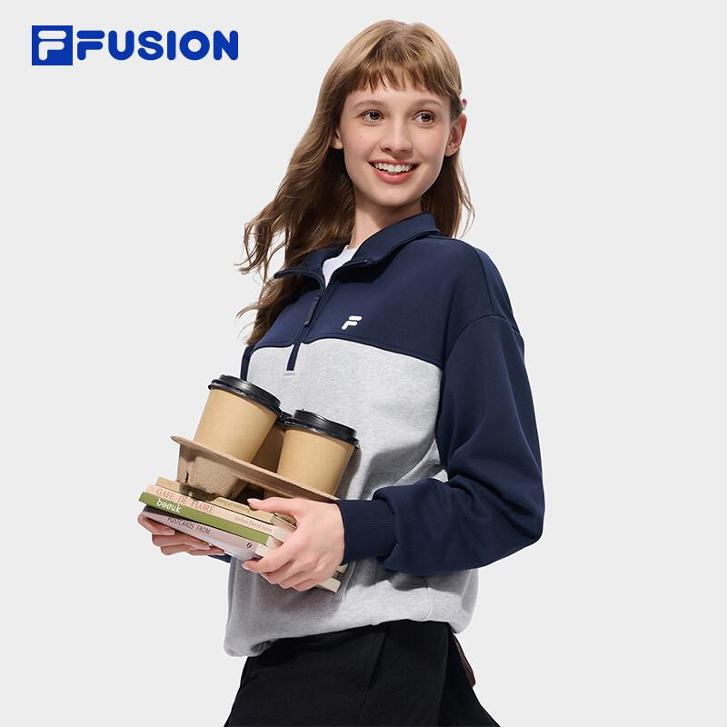 Fila Fusion Women's Half-Zip Stand-Collar Knit Sweatshirt