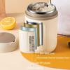 1 Set 480ml Breakfast Cup Anti-leak Anti-scalding Keep Freshing with Handle 304 Stainless Steel Heat
