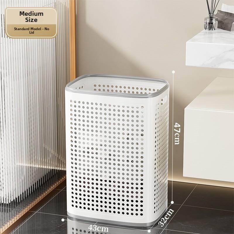 

Large Capacity Laundry Hamper with Wheels Bathroom Cart Dirty Clothes Basket Covered Wheelbarrow Home Storage Basket